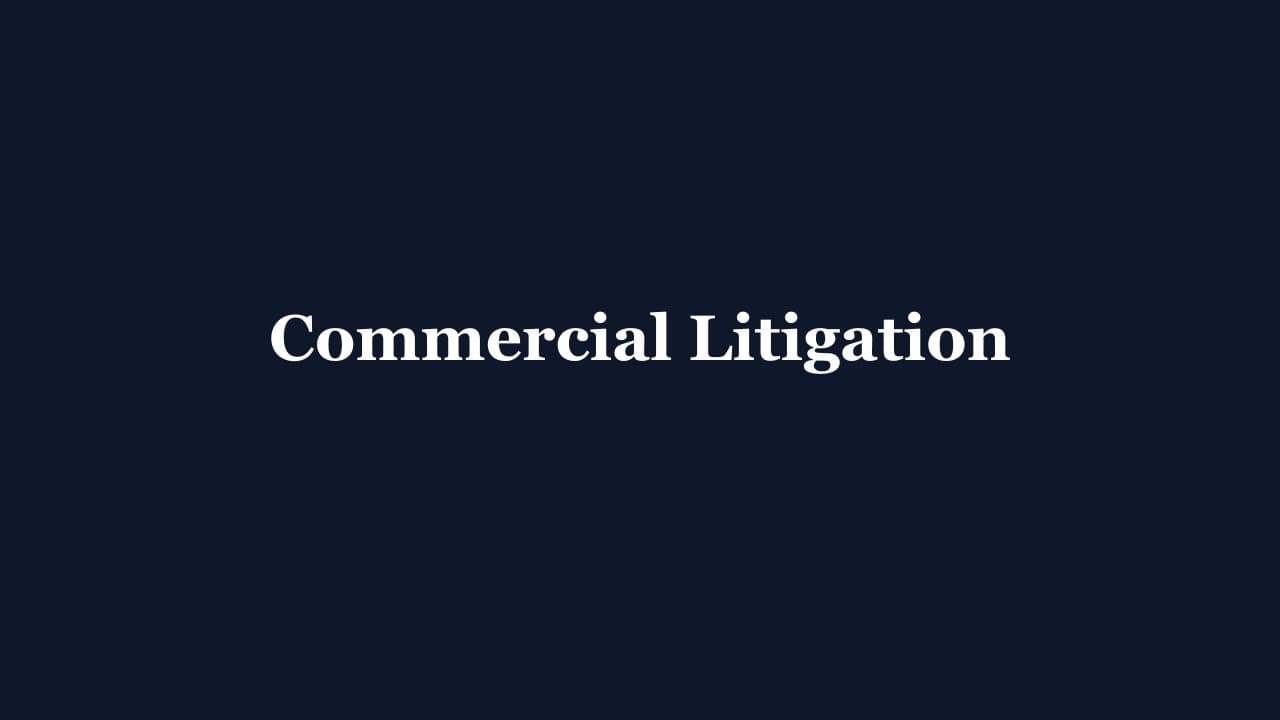 Manufacturing facility commercial litigation case study